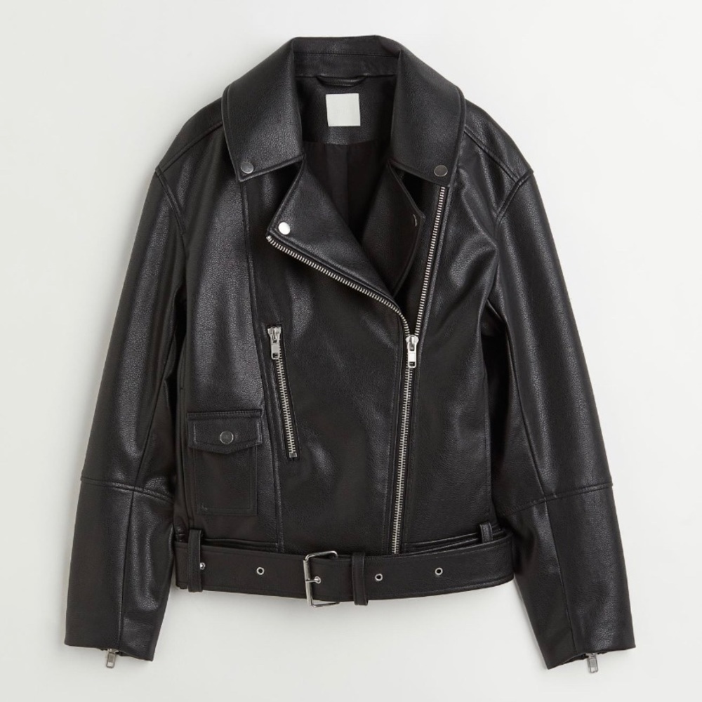 H&M faux leather jacket